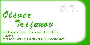 oliver trifunov business card